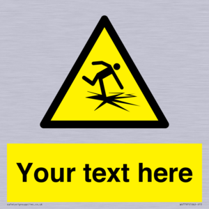 Custom warning thin ice